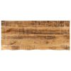 vidaXL Tischplatte 140x60x3,8 cm Baumkante Massivholz Raues Mangoholz
