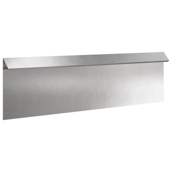 vidaXL Schneckenzaun Silber 100 x 3,5 x 25 cm Edelstahl