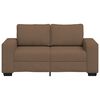 vidaXL 2-Sitzer-Sofa Braun 120 cm Stoff