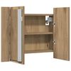 vidaXL LED-Spiegelschrank Artisan-Eiche 60x12x45 cm Holzwerkstoff