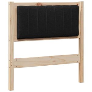vidaXL Gepolstertes Kopfteil Braun 75 cm Massives Kiefernholz
