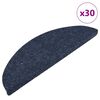 vidaXL Stufenmatten Selbstklebend 30 Stk. Blau 56x17x3 cm