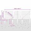 vidaXL Zaunpfosten Grau 25 x 0,4 m (25 mm Masche) Stahl und PVC