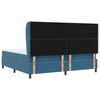 vidaXL Boxspringbett mit Matratze Dunkelblau 200 x 200 cm Samt