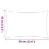 vidaXL Gartenkissen 2 Stk. Streifenmuster 60 x 40 cm Grau