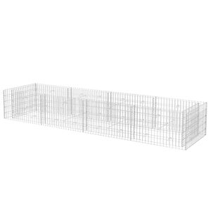vidaXL Gabionen-Hochbeet Stahl 360&times;90&times;50 cm