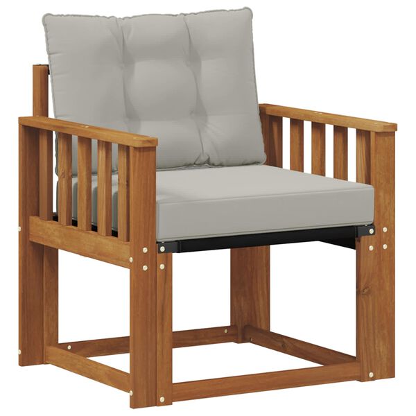 vidaXL Outdoor-Sofagarnitur Massives Akazienholz und Textilene