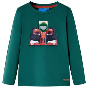 Kinder-Langarmshirt Gr&uuml;n 116