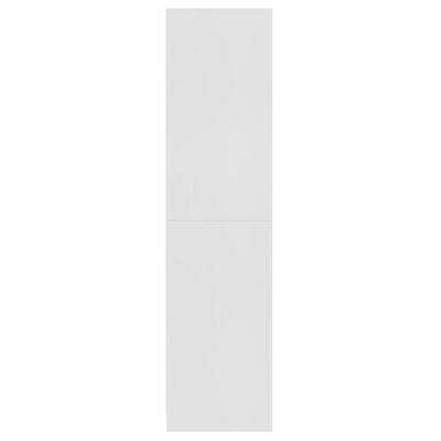 vidaXL Kleiderschrank Weiß 100×50×200 cm Holzwerkstoff