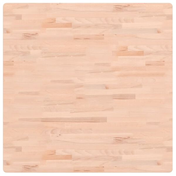 vidaXL Tischplatte 90x90x2,5 cm Quadratisch Massivholz Buche