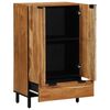 vidaXL Highboard mit Regal Natur 60 x 33,5 x 100 cm Massivholz Akazie