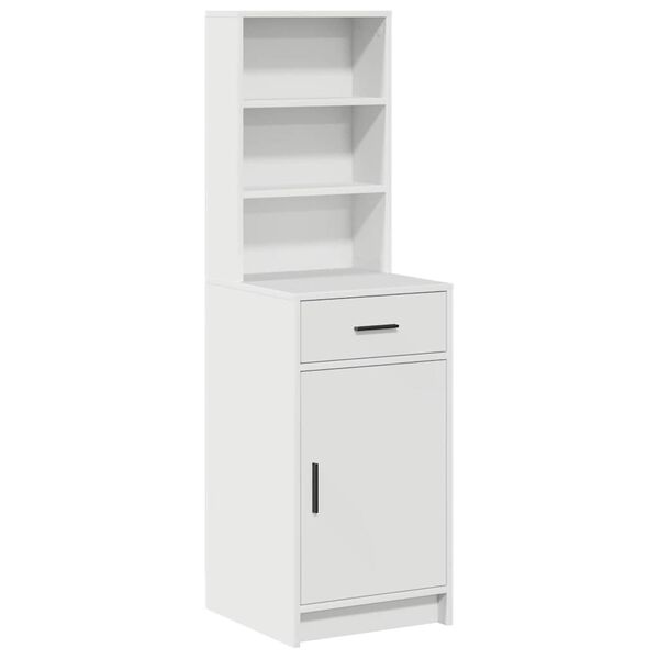 vidaXL Highboard mit Schubladen Wei&szlig; 40 x 40,5 x 135 cm Holzwerkstoff