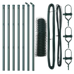 vidaXL Zaunpfosten Gr&uuml;n