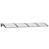 vidaXL T&uuml;rvordach Schwarz 350x100 cm Polycarbonat