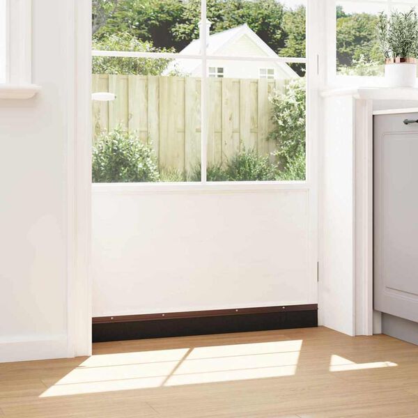 vidaXL Aufsteck T&uuml;rb&uuml;rstendichtungen 2 pcs Braun 100 cm