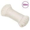 vidaXL Arbeitsseil Wei&szlig; 3 mm 50 m Polypropylen