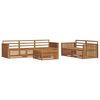 vidaXL Outdoor-Sofagarnitur 6 pcs Natur Massivholz Akazie