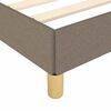 vidaXL Bettgestell mit Kopfteil ohne Matratze Taupe 90x190 cm Stoff