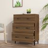 vidaXL Sideboard Braun Eichen-Optik 69,5x34x90 cm Holzwerkstoff