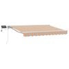 vidaXL Manueller Markisenrahmen mit LEDs 3,5 x 2,5 m
