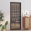 vidaXL Innent&uuml;r 83x201,5 cm Schwarz ESG-Glas und Aluminium