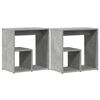 vidaXL Beistelltische 2 Stk. Betongrau 50x30x50 cm Holzwerkstoff