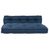 vidaXL Pallet Sofa Kissen 2 pcs Indigo 120 x 80 x 38 cm Stoff