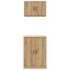 vidaXL Garagenschr&auml;nke 2 Stk. Artisan-Eiche Holzwerkstoff