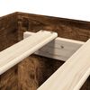 vidaXL Bettgestell ohne Matratze R&auml;uchereiche 200x200 cm Holzwerkstoff