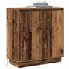 vidaXL LED-Sideboard mit Regal Altholz 71 x 34,5 x 75 cm Holzwerkstoff