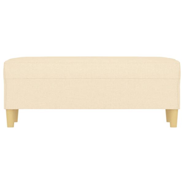 vidaXL Sitzbank Creme 100x35x41 cm Stoff