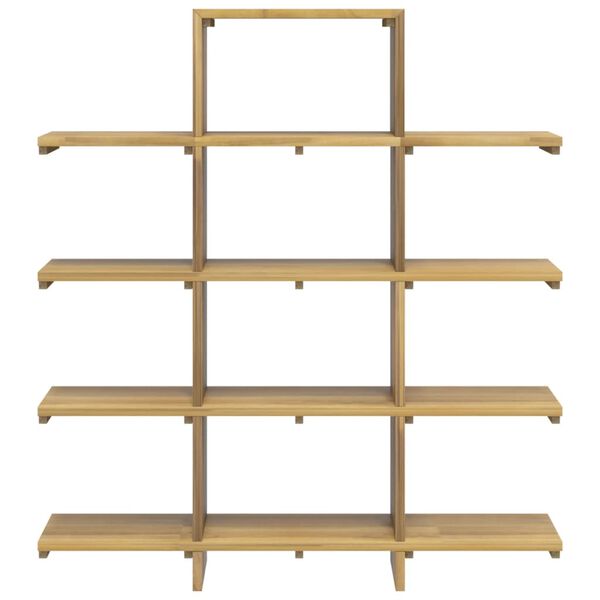 vidaXL Bücherregal 100x30x120 cm Massivholz Teak