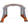 vidaXL Caravan Zelt f&uuml;r 3 Personen Grau und Orange 252 x 245 x 245 cm
