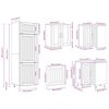 vidaXL 14-tlg. K&uuml;chenschrank-Set Lucca Altholz-Optik Holzwerkstoff