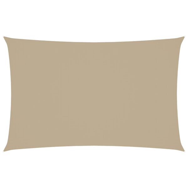 vidaXL Sonnensegel Oxford-Gewebe Rechteckig 2,5x5 m Beige