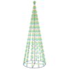 vidaXL LED-Weihnachtsbaum Kegelform Mehrfarbig 732 LEDs 160x500 cm