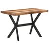 vidaXL Esstisch 120x60x75 cm Massivholz Honigfarben