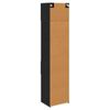 vidaXL Highboard Schwarz Eichen-Optik 50 x 42,5 x 225 cm Holzwerkstoff
