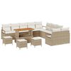 vidaXL Garten-Sofa-Set 14 stk. 13-Sitzanzahl Beige und Creme