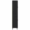 vidaXL Highboard Schwarz Eichen-Optik 69,5 x 34 x 180 cm Holzwerkstoff