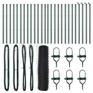 vidaXL Zaunpfosten Grau