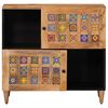 vidaXL Sideboard mit Speicher Natur 80 x 33,5 x 75 cm Massivholz Mango
