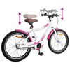 vidaXL Kinderfahrrad 20 Zoll f&uuml;r 6-11 Jahre alt Rosa