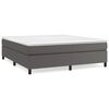vidaXL Boxspringbettgestell Grau 180x200 cm Kunstleder