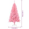 vidaXL Weihnachtsbaum mit 150 LEDs mit St&auml;nder Rosa 150 cm PVC