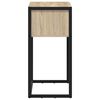 vidaXL Beistelltisch Sonoma 100 x 36 x 75 cm Holzwerkstoff