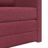 vidaXL Bodensofa mit Schlaffunktion Weinrot 112x174x55 cm Stoff