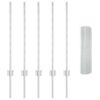vidaXL Zaun und Pfosten Silber 0,8 x 10 m Stahl