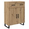 vidaXL Highboard Artisan-Eiche 69,5 x 34 x 180 cm Holzwerkstoff