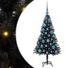 vidaXL Weihnachtsbaum Schwarz 120 cm PVC